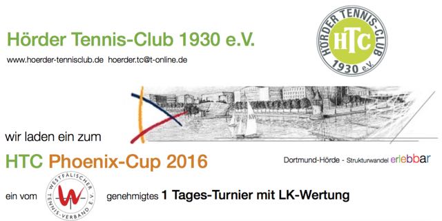 Hörder Tennis-Club: Einladung zum LK-Turnier HTC Phoenix-Cup 2016 am 24.04.
